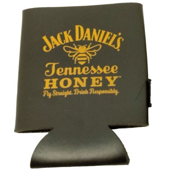 Jack Daniels Can Koozie Coozie Tennessee Honey Fly Straight Drink Responsibly - Picture 1 of 1